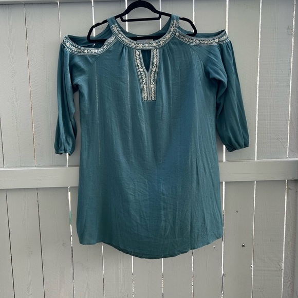 50.Time and Tru Women's Green Blouse/Dress. Size XL(16-18) - Picture 2 of 12